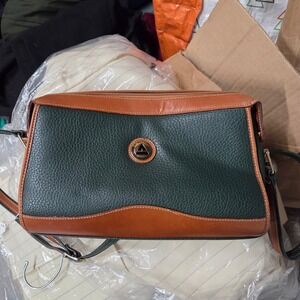 Andantini Crossbody Bag Leather‎ Trim Vintage Style Purse Handbag